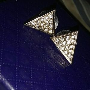 Diamond Triangle Earrings